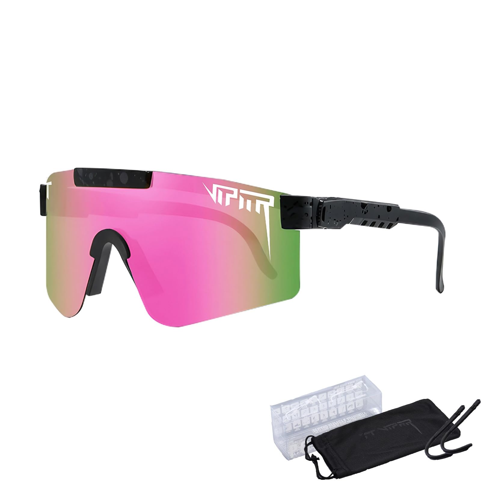 P-V Polarized Sports Sunglasses For Men Women Cycling Glasses Sports Sunglasses UV400 Protection Bike Sun Glasses