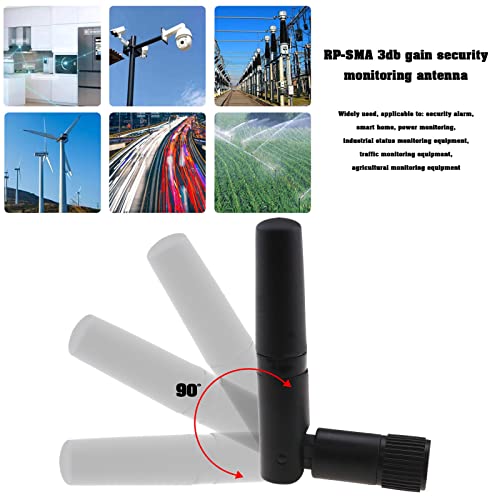 The Lord of the Tools 2PCS Mini WiFi Antenna Dual Band 2.4GHz 5.8Ghz RP-SMA Male Right Angle Antenna for PCI Network Card PC Desktop Computer Gaming Motherboard Wireless Router - Image 3