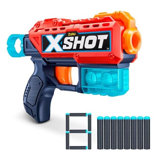Xshot 44767 Pistola Kickback Excel, Multicolor, 8 Dardos Incluidos