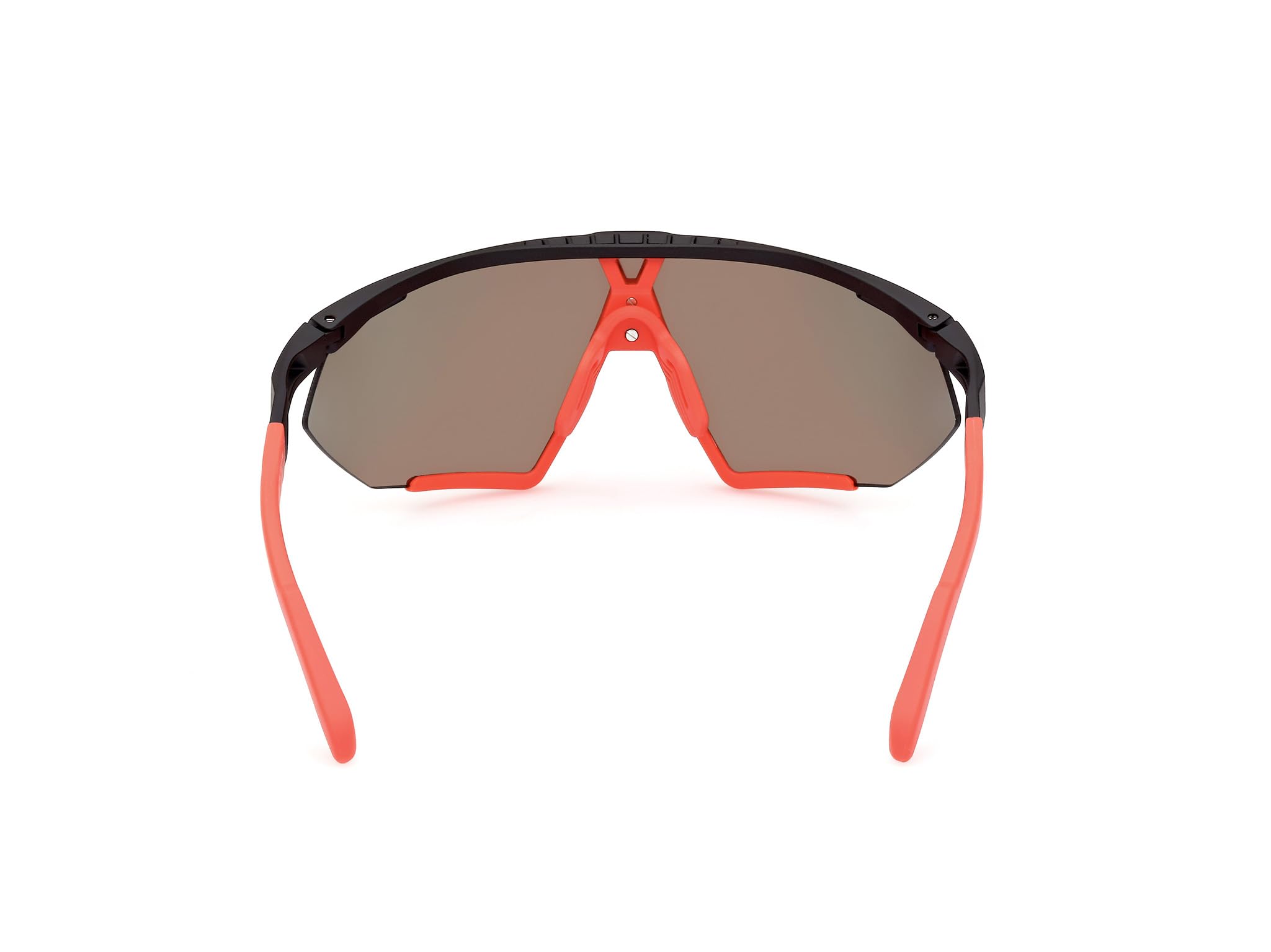 adidas Sport SP0071 Sonnenbrille Herren, Sportliche Dünne Leichte Sonnenbrille, Geometrische Linsenform, Inklusive Etui, Roviex Verspiegelte Gläser, Schwarz