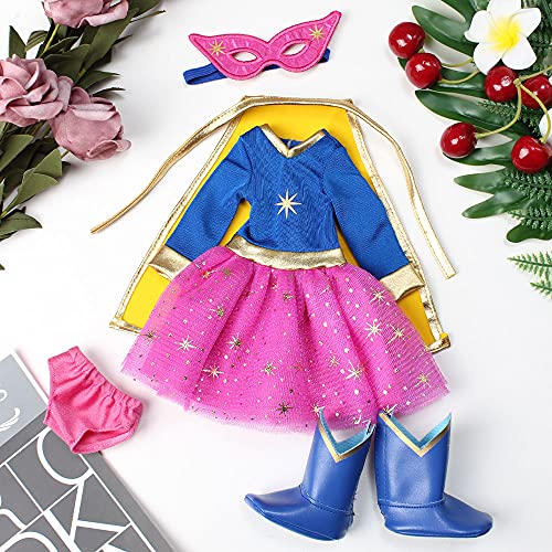 Fundolls FAIRY DOLLY-14-SUPERHERO-BLUE Doll-Clothes-Accessories thumb #6