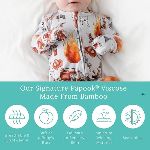 Image of Posh Peanut Convertible Baby Sleepers - Footless Baby Pajamas with 2 Way Zipper for Easy Diaper Changes