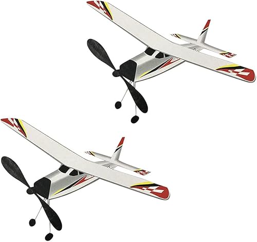 Miniatura 3 de Kit de avión planeador volador al aire libre de 2 piezas de banda elástica
