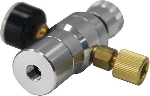 Miniatura 3 de Grifo de barril de CO2, cargador de barril de cerveza con bloqueo de bola, desconexión de líquido, mini regulador de CO2 con bloqueo de bola,