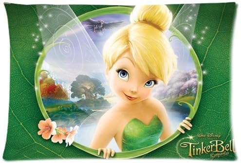 Tinkerbell 2030 inches Two Sides Custom Cotton Polyester Pillow Case Cover Cushion Cover