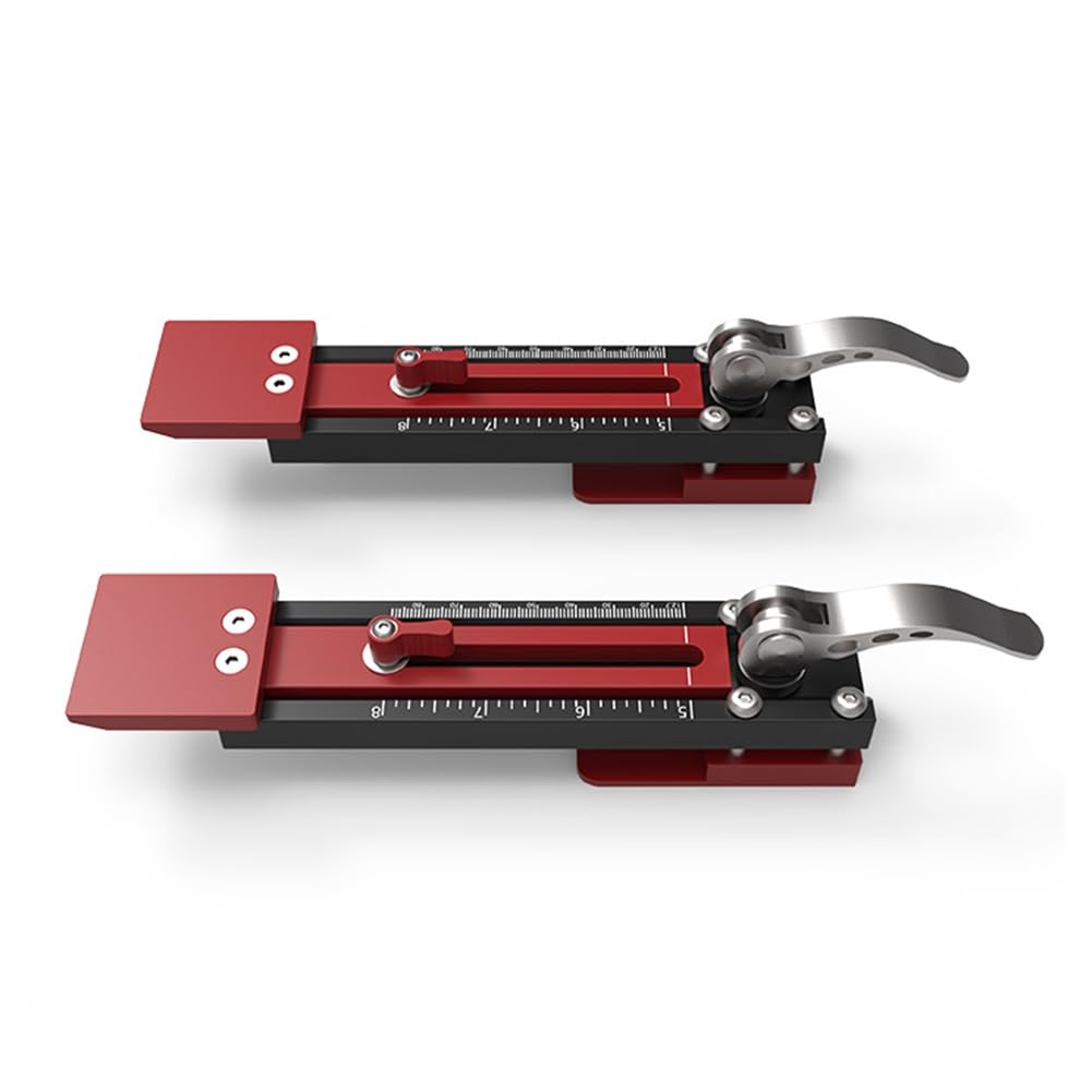 Barfeery 2pc Wall Panel Install Tool Aluminum Adjustable Stepped Board Install Jig,Metric Inch Double Scale - Image 2