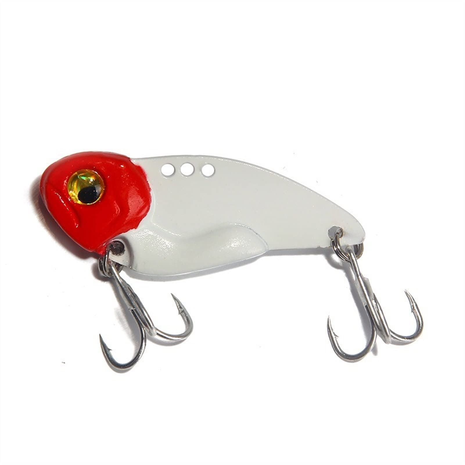 Señuelos de pesca, señuelos rígidos Señuelo hundimiento 10 piezas Ojos 3D Señuelos artificiales de metal Equipo de pesca para lubina, lucio, perca 8/15/20 g para lubina, trucha, lubina, salmón, simple