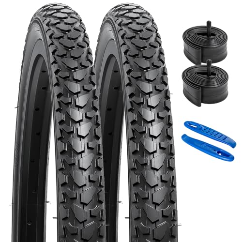 YUNSCM 2-PCS 24″ Bike Tires 24×1.75/47-507 and 24″ Bike