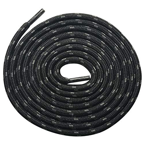 Image of 3 Pairs Heavy Duty Round Boot Laces Shoelaces for Hiking Walking Construction Safety Work Boots Shoes