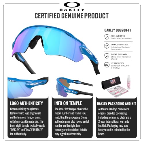 Image of Oakley RADAR EV PATH OO9208 Shield Sunglasses With Official Eyewear Kit