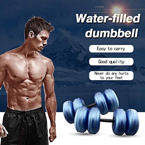 Water Dumbbell - Verstelbare Halter Met water gevulde Barbells Eco-vriendelijke Fitnessapparatuur (Blue8-10kg) - Afbeelding 3
