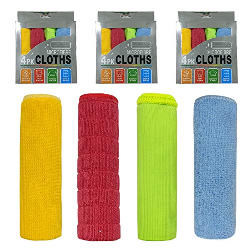 Lorpect 3 Pack Microfiber Cleaning Cloth Dust Rag Dust Cloths Cleaning Towels Multi-Functional Washable Reusable Multifunctional Rags