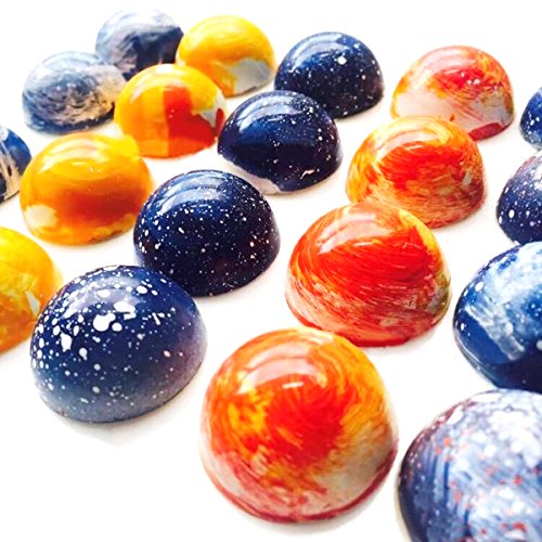 Hapyly 24 Grid Semi-Sphere Chocolate Candy Mold Pc Polycarbonate Chocolate Making Mould #TOP4