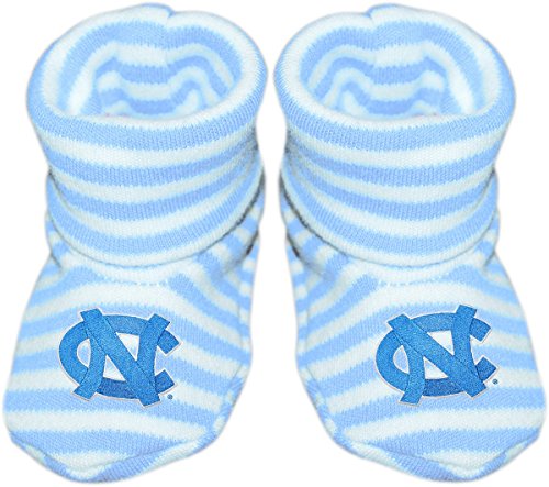 Creative Knitwear University of North Carolina Tar Heels Newborn Baby Striped Bootie Sock