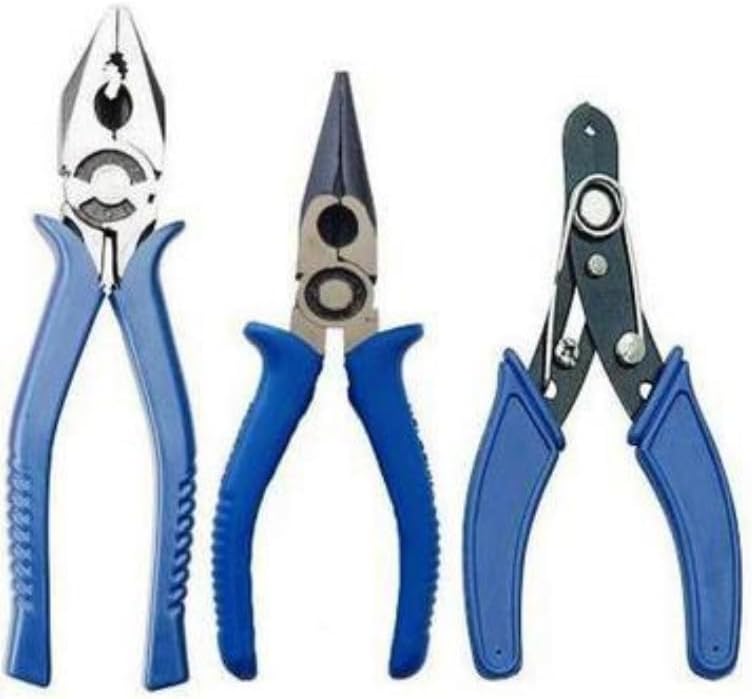 Combination Plier Nose Plier 6 Inch Wire Stripper Plier Tool Kit Set, Pliers For Electronic Repair, Plumber Hand Tools