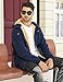 Uikue Fleece Hoodies for Men Heavyweight Winter Full-Zip Sweatshirt Sherpa Lined Hooded Thermal Jacket Flannel Thick Warm Coats(Navy,XXL)