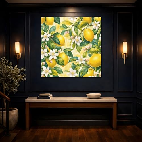 Impression sur toile de citrons déco murale cuisine moderne et rétro - 4