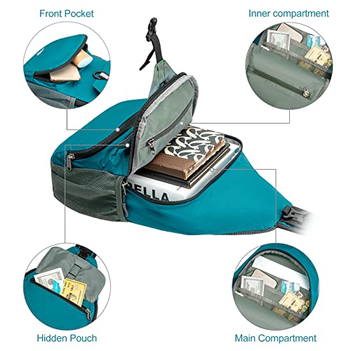 G4Free Packable Sling Backpack, Small Crossbody Sling Bag Travel Hiking Daypack Casual Foldable Shoulder Chest Bag3