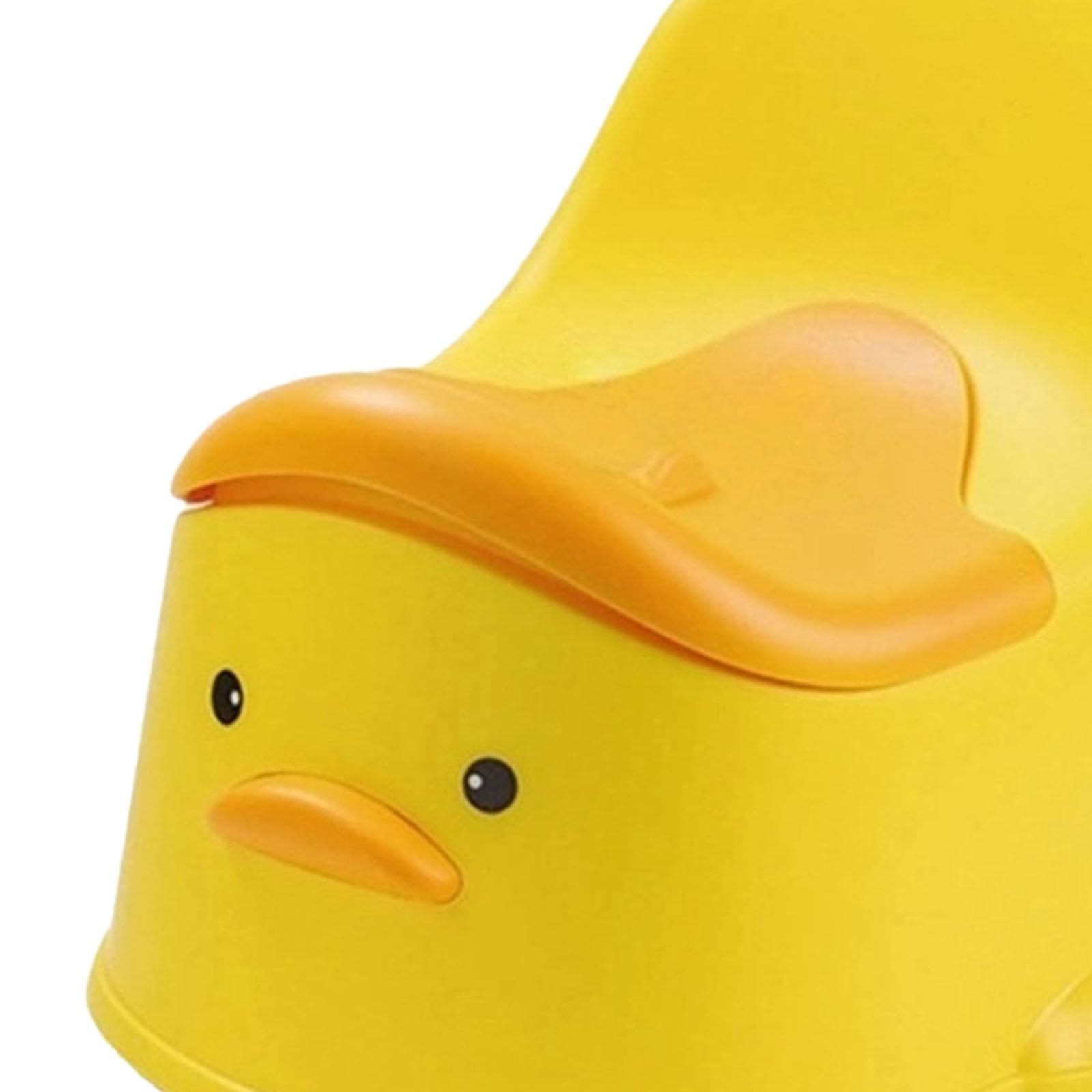 Oshhni Orinal de entrenamiento para el baño, orinal para niños, asiento antideslizante para inodoro infantil, orinal para bebés de interior y exterior, amarillo