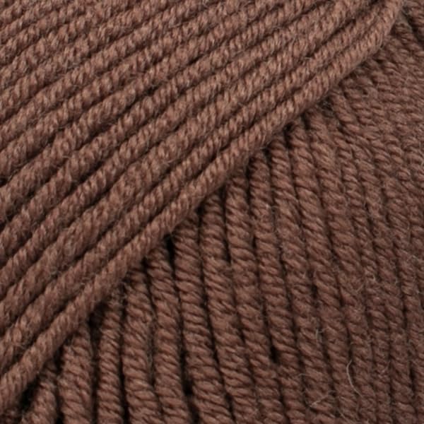 Superwash 100% Merino Wool Yarn for Knitting and Crocheting, 3 or Light, DK, Leight Worsted Weight, Drops Merino Extra Fine, 1.8 oz 115 Yards per Ball (49 Chocolate)
