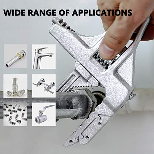 GMKD Plumbers Wrench 675mm Large Opening Sink Wrench, Plumbing Wrench