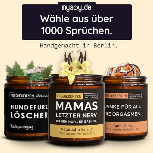 Lustige Duftkerze mit Spruch für Hunde Besitzer & Liebhaber | Handgemacht aus Sojawachs | In Geschenkbox | Nachhaltiges Valentinsgeschenk, Gast Geschenk Hundehalter Dog Lovers |Vanille