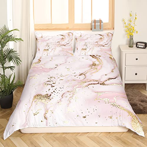 Housse de couette paillettes dorées lit simple polyester doux 2 pièces - 4
