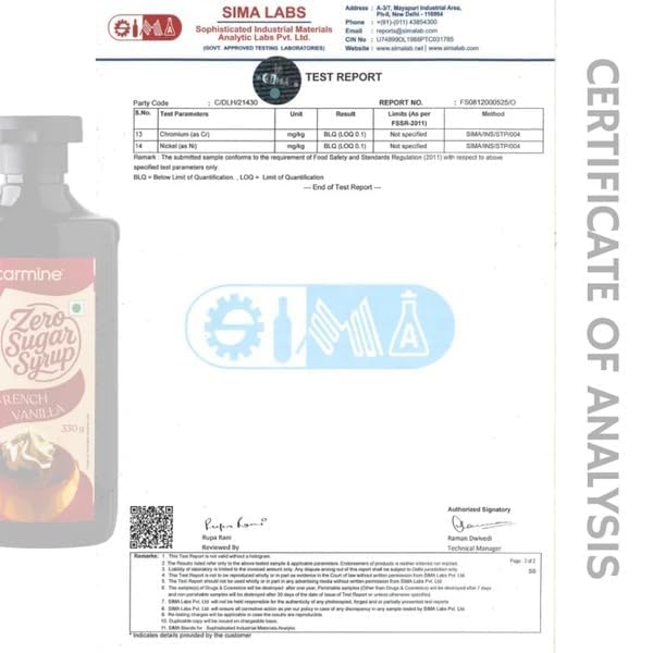 Image of Carmine Zero Sugar Rose Kulfi Syrup - 330g | New & Improved Recipe | Sweetened with Pure Monk Fruit | Natural, Plant-Based Indian Dessert Syrup | No Artificial Sweeteners or Additives