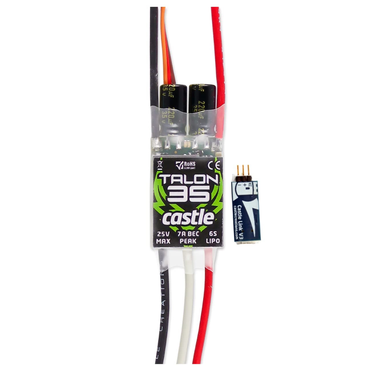 Talon ESC Castle 0 Creations AMP Brushless BEC 6S ⁄ 25V TALON &gt