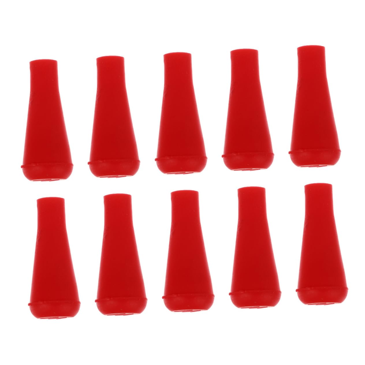 NAMOARLY Archery Archery ES Case 10PCS Archery Rubber 6MM Fit for Multi-Shaft Safe Training Arrowhead Red