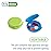 EZY DOSE Daily Round, Compact, Small, Discrete, Portable On-The-Go Pocket Pharmacy, Pill Box, Organizer and Vitamin Containers, Snap Shut Lids, Travel Friendly, Blue and Green, 2 Pack, BPA Free