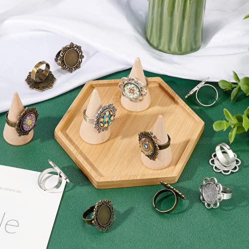 Bases de anillos ajustables SUNNYCLUE para solucionar problemas de tallas en joyería 7