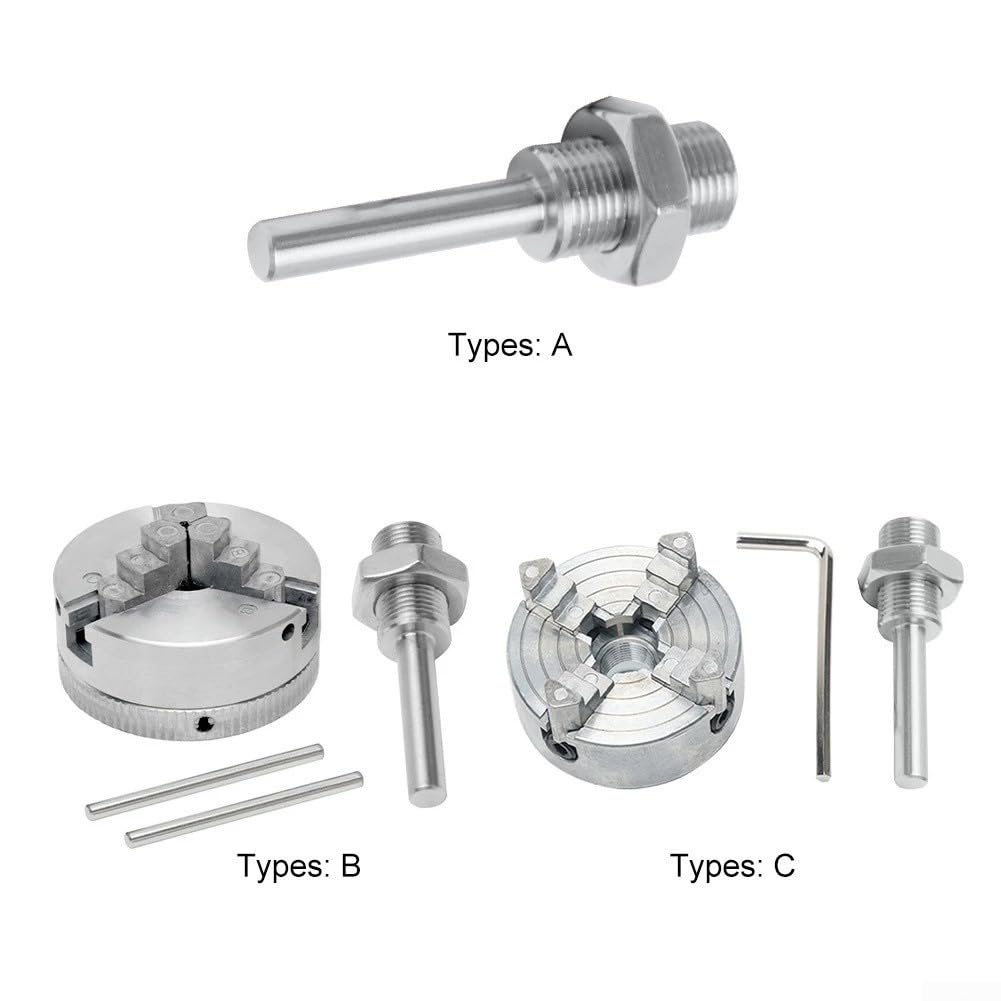 Dreibackenfutter für mini Drehmaschine M12x1 Zinklegierung Dreibackenfutter(C)