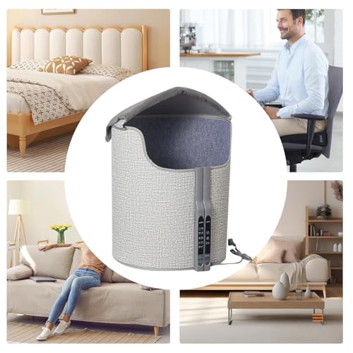 Calentador pequeño para debajo del escritorio con temperatura ajustable y panel 5