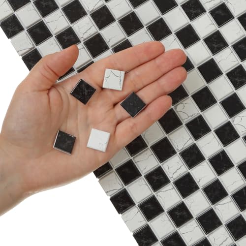 150 pcs, Dollhouse Flooring, 1:12 Scale Doll House Tiles, Miniature Checkerboard Floor, REDUCIO!