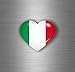 Akachafactory Autocollant Sticker Voiture Moto Tuning Drapeau Italie Italien Italia cur