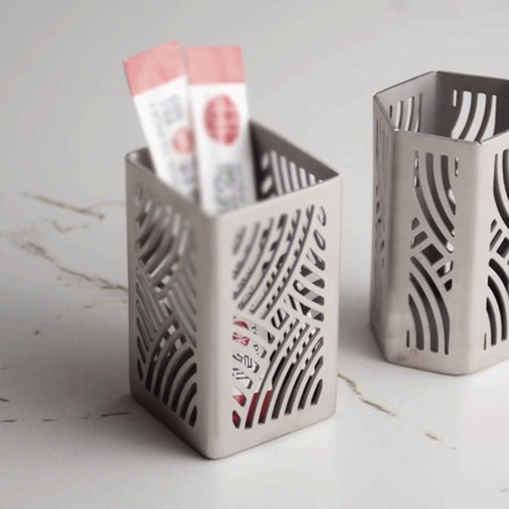 Toothpick Dispenser Stainless Steel Toothpick Holder, Toothpick Jar, Fruit Pick Holder Toothpicks for Appetizers (2)