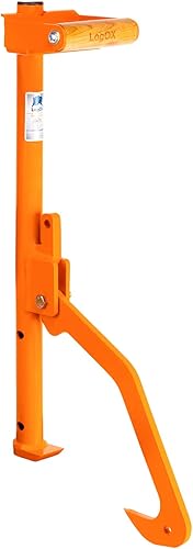 LogOX Transportador ergonómico de troncos para transportar leña, herramienta manual de cosecha de leña, rodillo de troncos de 21 pulgadas y