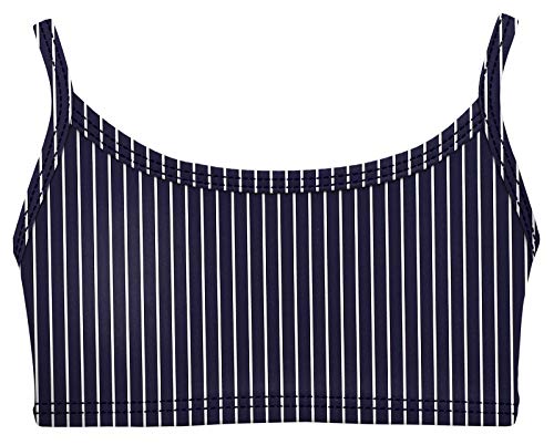 Image of City Threads Girls Bikini Top Only UPF 50+, Bathing Suit Top for Girls, Made in the USA