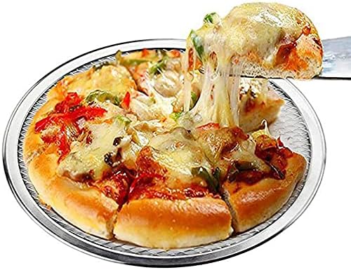 WSHA 20-22inch Non-Stick Pizza Mesh Pan Seamless Round Pizza Screen Aluminum Baking Tray for Oven Cookware,22inch