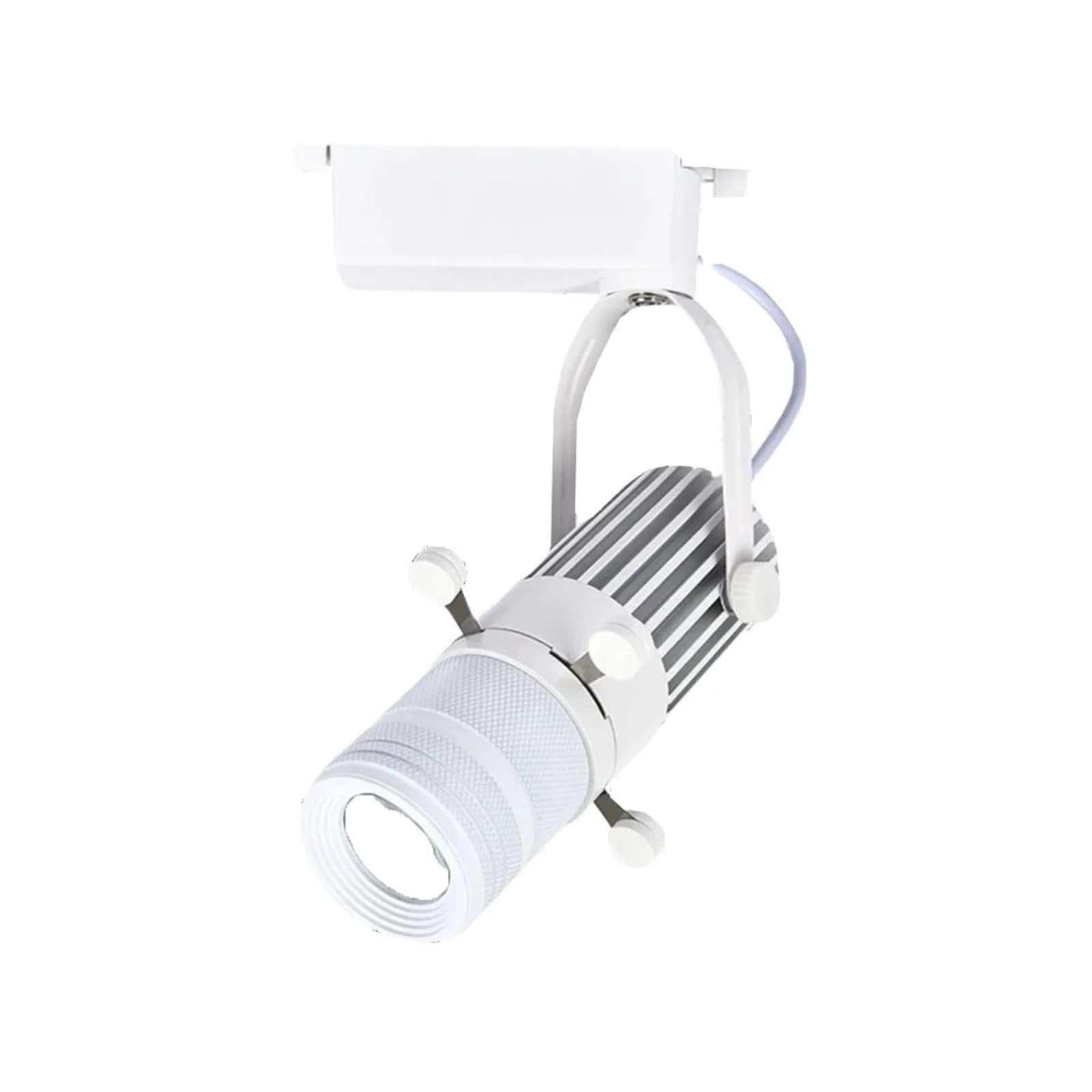 10W 20W 30W Dimmable Adjust Shape Graphics Cutting Light 2700K to 6500K Zoomable LED Track Painting Ceiling Spotlight for Multiple Scenarios(30W,White Track)
