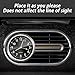 Mandark 2PCS Stick on Dashboard Car Clock, Mini Tiny Luminous Vehicle Air Vent Watchs with Self Adhesive & Clip, Auto Interior Decoration Vent Clocks Accessories, Universal for Most Cars (Black)