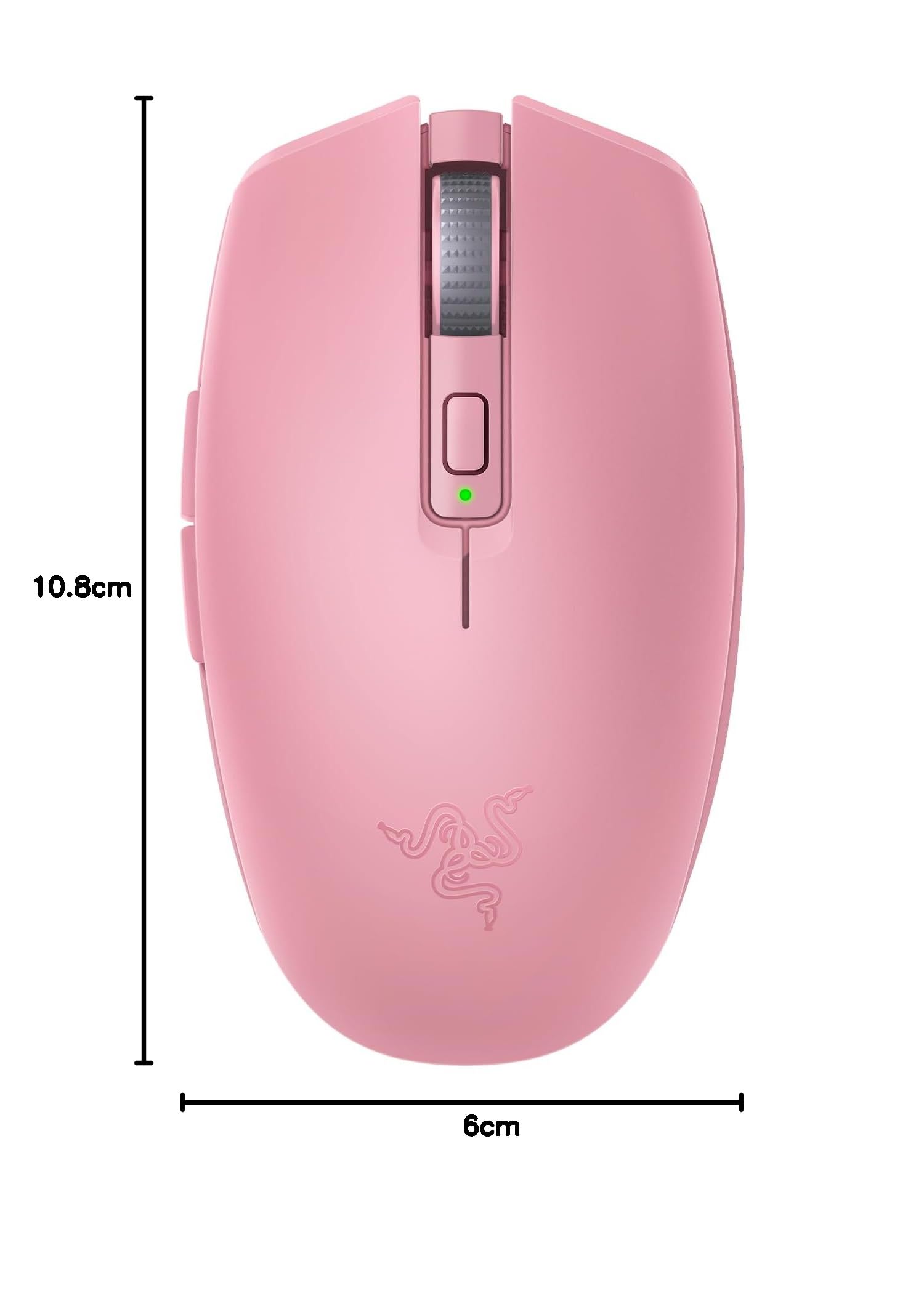 Razer Orochi V2 - Ratón Móvil Inalámbrico para Juegos con Hasta 950 Horas de Duración de la Batería (Ultraligero, Hyperspeed Y Bluetooth, Interruptores De Ratón Mecánico de 2ª Gen) Quartz Rosa