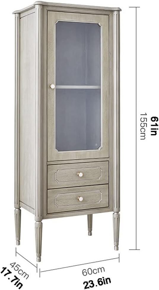 Wine Cabinet Wine Bar Cabinet Furniture with Drawer Freestanding Wine Cabinet Corner Tall Wine and Liquor Cabinet for Dining,Kitchen,Living Room Wine Rack