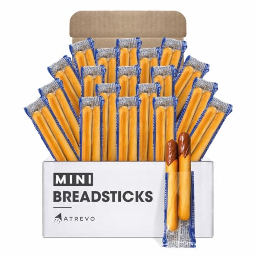 Image of Breadsticks Mini Plain 2 Count Individually Bags. Pack of 20
