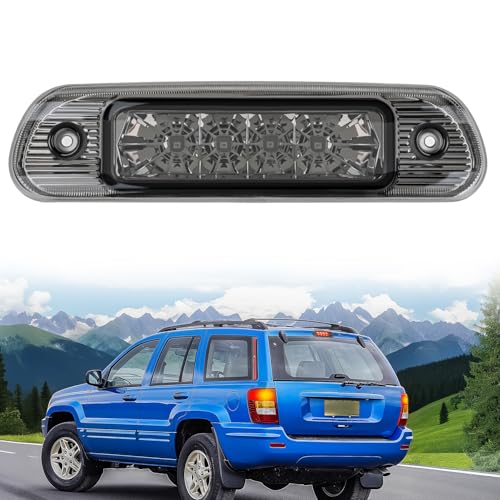 Image of Nilight Third Brake Light Tail High Mount 3rd Stop Lights Smoked Lens Compatible with Jeep Cherokee 1999 2000 2001 2002 2003 2004 Van SUV Rear Center Cab Lamp