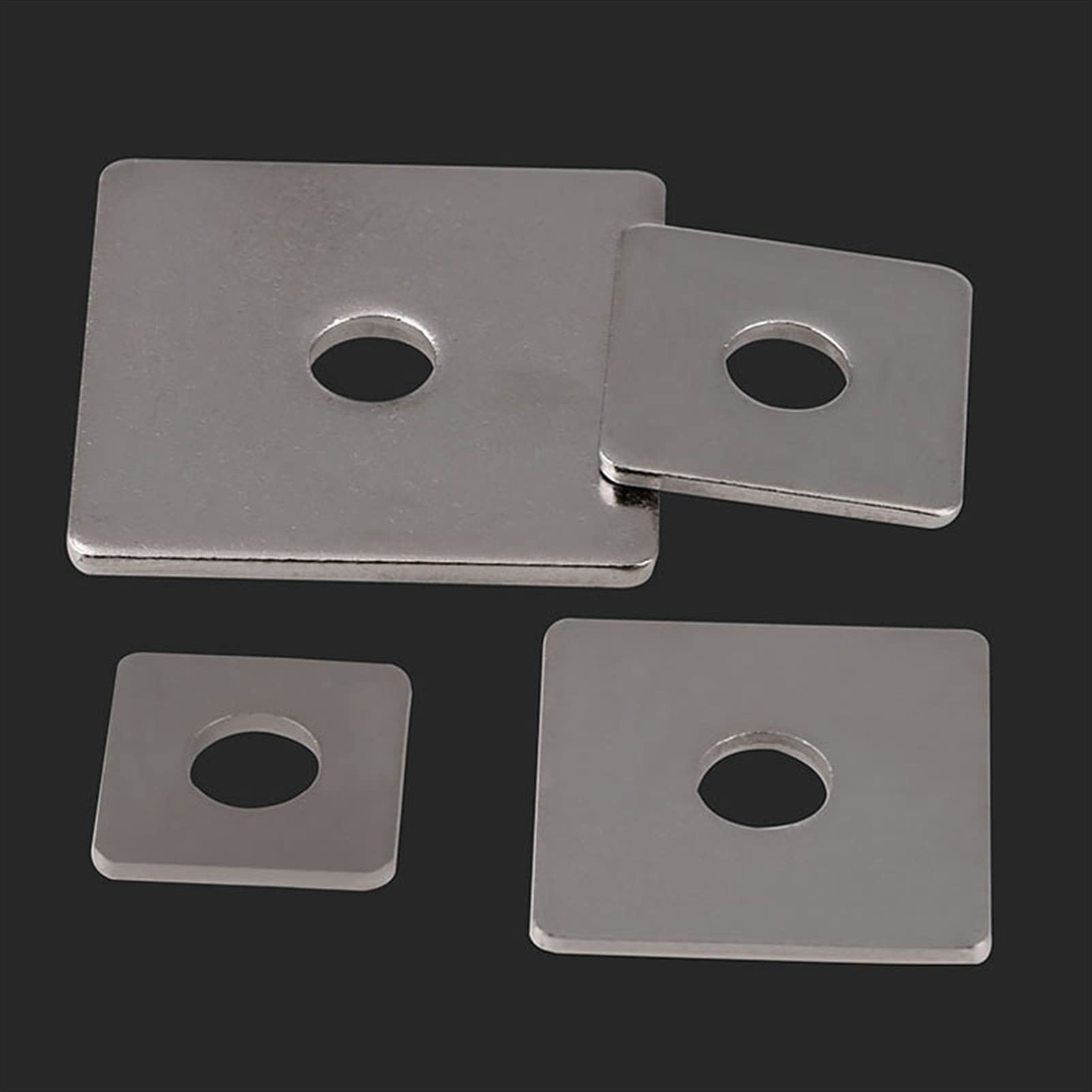 Bclla Zkenshan-washers M3/M4/M5-M16 304 Stainless Steel Square Gasket Square Flat Pad Square Washers Curtain Wall with Square Pad, Good wear Resistance (Inner Diameter : 1PCSM12X40X2)