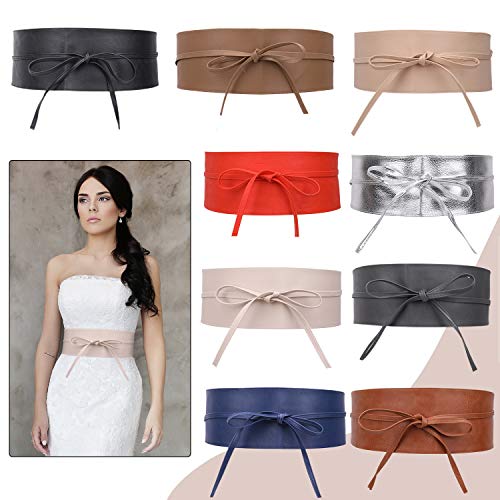 Ladies Obi Waist Belt Self Tie for Wedding Dresses, Party, Daily Wear, 95mm Wide4