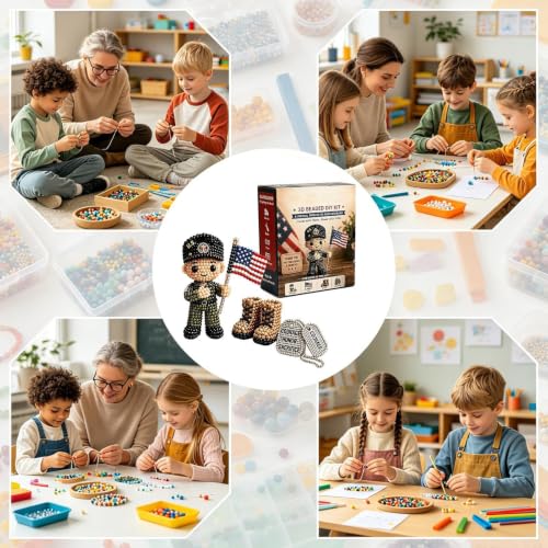 Kit broderie perlée complet avec instructions pour réussir votre art du perlage