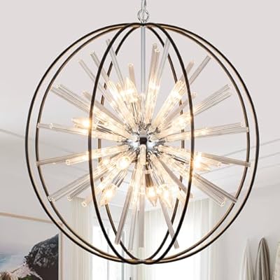 Zezzio 27" Chandelier for Dining Room 12-Li...